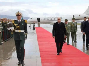 Arrivée du président de la République à Annaba pour inaugurer l’usine de dessalement d’eau de mer de « Koudiet Eddraouche » à El Tarf